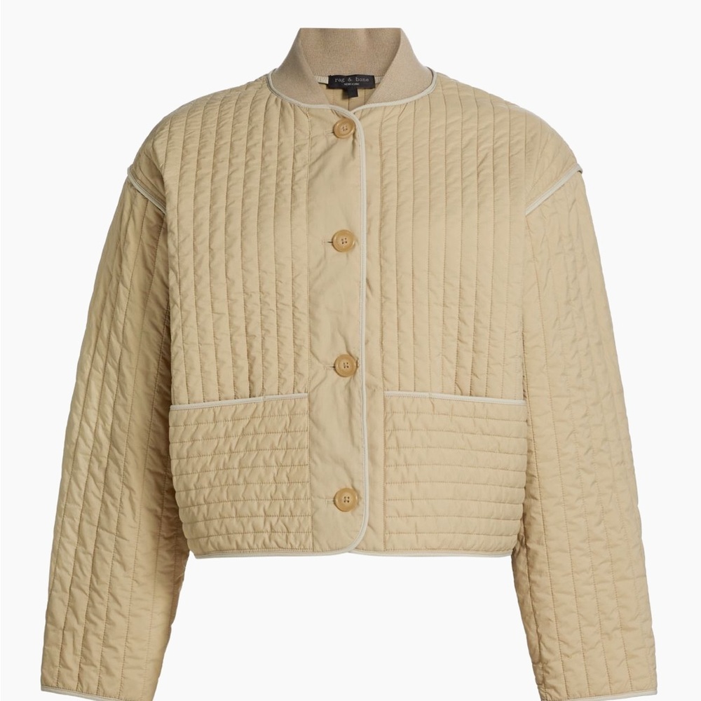 NWT Rag & Bone Quilted Bomber Jacket sz L